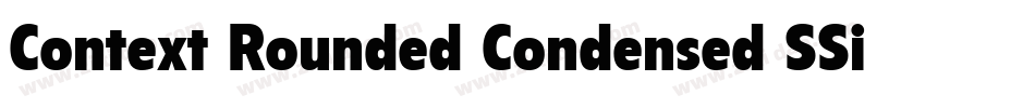 Context Rounded Condensed SSi Bold Condensed字体转换